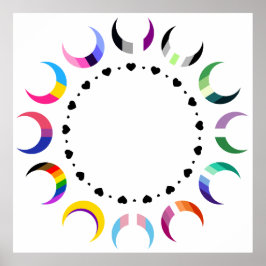 クレセントプライドムーン&ブラックハート ポスター