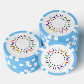 クレセントプライドムーン&ブラックハート ポーカーチップ (積み重ね)