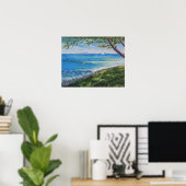 クレセントヘッドビーチシー絵画ケープ ポスター (ホームオフィス)