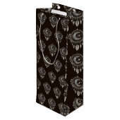 クレセントムーンゴールデンドリーム捕手オンブラック ワインギフトバッグ (裏面アングル)