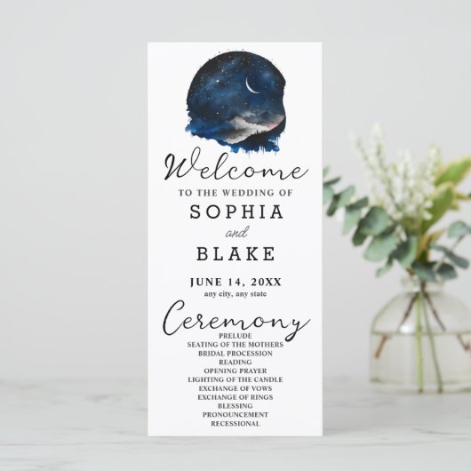 クレセントムーンスターライトスカイホワイト結婚式 プログラム (スタンド正面)