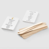 クレセントムーンスターリーナイトホワイト結婚式 プログラム ハンドファン (組立なし)