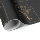 クレセントムーンバラオカルト魔法ウィッカ ラッピングペーパー (ロールコーナー)