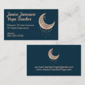 クレセントムーンバラ金ゴールド 名刺 (正面/裏面)