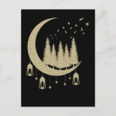 クレセントムーンバードスピリチュアル自然恋人 ポストカード (正面)