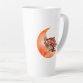 クレセントムーンマッシュルームコテージコーリーモビノミコロジー カフェラテマグ (右アングル)