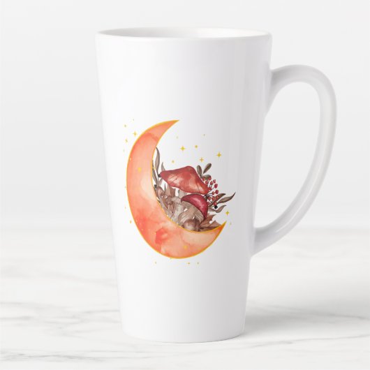 クレセントムーンマッシュルームコテージコーリーモビノミコロジー カフェラテマグ (右)