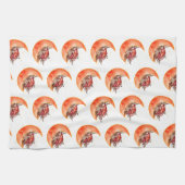 クレセントムーンマッシュルームコテージコーリーモビノミコロジー キッチンタオル (横)