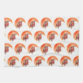 クレセントムーンマッシュルームコテージコーリーモビノミコロジー キッチンタオル