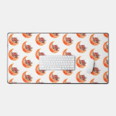 クレセントムーンマッシュルームコテージコーリーモビノミコロジー デスクマット (キーボード&マウス)