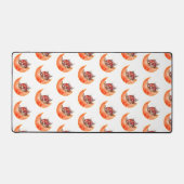 クレセントムーンマッシュルームコテージコーリーモビノミコロジー デスクマット (正面)