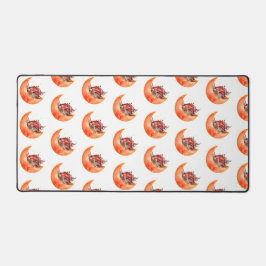 クレセントムーンマッシュルームコテージコーリーモビノミコロジー デスクマット