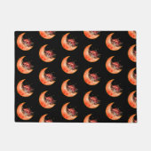 クレセントムーンマッシュルームコテージコーリーモビノミコロジー ドアマット (正面)