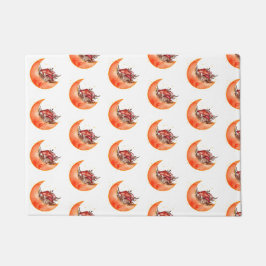 クレセントムーンマッシュルームコテージコーリーモビノミコロジー ドアマット