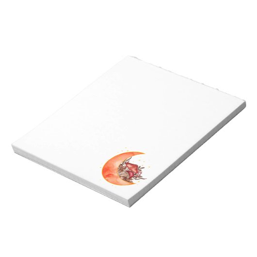 クレセントムーンマッシュルームコテージコーリーモビノミコロジー ノートパッド (回転)