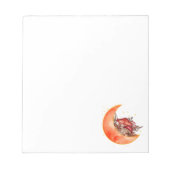 クレセントムーンマッシュルームコテージコーリーモビノミコロジー ノートパッド (正面)