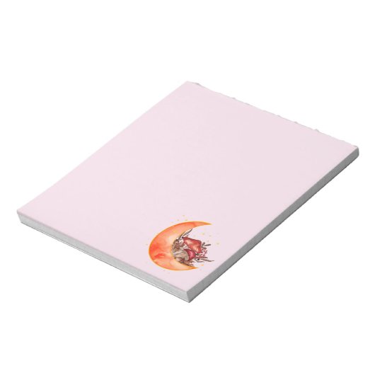 クレセントムーンマッシュルームコテージコーリーモビノミコロジー ノートパッド (回転)