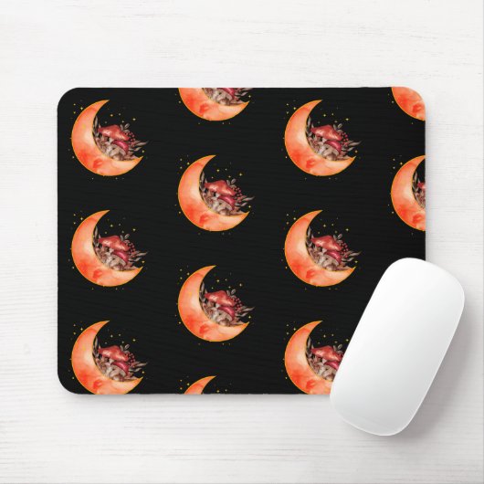 クレセントムーンマッシュルームコテージコーリーモビノミコロジー マウスパッド (マウス)