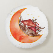 クレセントムーンマッシュルームコテージコーリーモビノミコロジー ラウンドクッション (裏面)