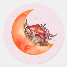 クレセントムーンマッシュルームコテージコーリーモビノミコロジー ラウンドシール