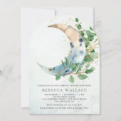 クレセントムーンユーカリプタアーチブライダルシャワー 招待状 (正面)