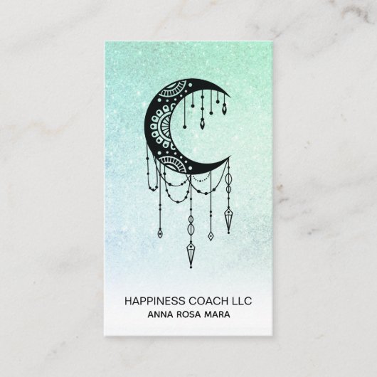 *~*クレセントムーンルナタリスマンシャマングリッター 名刺 (正面)