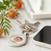 クレセントムーンレインボーホラインアートチャーム キーホルダー (側面)