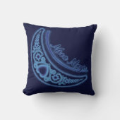 クレセントムーン魔法スターズシアルミッドナイトブルー クッション (正面)