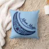 クレセントムーン魔法スターズシアルライトブルー クッション (ブランケット)