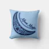 クレセントムーン魔法スターズシアルライトブルー クッション (正面)