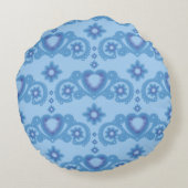 クレセントムーン魔法スターズシアルライトブルー ラウンドクッション (裏面)