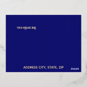 クレセントラグジュアリーゴールドフォイルイードムバラクカード 箔シーズンポストカード (裏面)