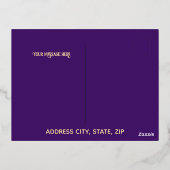 クレセントラグジュアリーゴールドフォイルイードムバラクカード 箔シーズンポストカード (裏面)