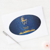 クレセントラマダンカレムゴールデン2024 楕円形シール (封筒)