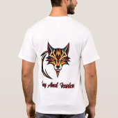 クレセント付き部族キツネ Tシャツ (裏面)