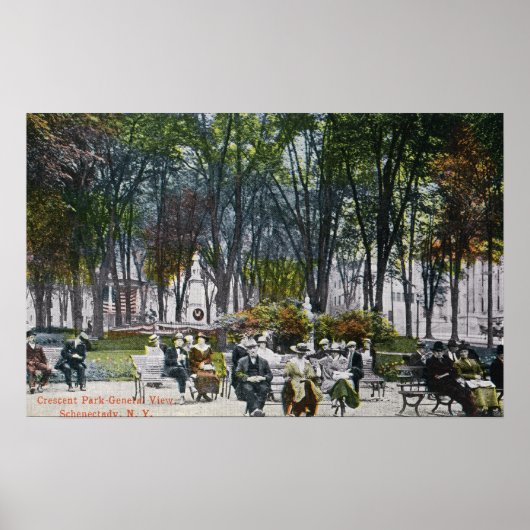 クレセント公園の景色 ポスター (正面)
