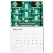 クレセント新しいデザインカラフルクォートShakespeare カレンダー (2月 2026)