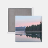 クレセント湖での日没、または マグネット (正面/裏面)