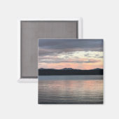 クレセント湖での日没、または マグネット (正面/裏面)