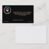 クレセント虹のミステリーサークルのロゴ 名刺 (正面/裏面)