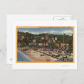 クレセント・アベニューの観音像。&ビーチ ポストカード (正面/裏面)