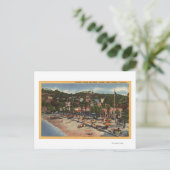 クレセント・アベニューの観音像。&ビーチ ポストカード (スタンド正面)