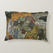 クレセント・オブ・ハウシズII、アイランド・タウンby Egon Schiele アクセントクッション (裏面)