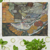 クレセント・オブ・ハウシズII、アイランド・タウンby Egon Schiele キッチンタオル (折り畳み)