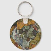 クレセント・オブ・ハウシズII、アイランド・タウンby Egon Schiele キーホルダー (正面)