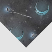 クレセント・ムーン・アンド・スタッフオン・ブラックデコパージュ 薄葉紙 (詳細)