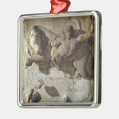 クレタのBull、シリーズの1を戦うヘラクレス メタルオーナメント (左)