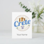 クレタアイランドギリシャレトロヴィンテージホリディ土産 シーズンポストカード (スタンド正面)