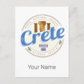 クレタアイランドギリシャレトロヴィンテージホリディ土産 シーズンポストカード (正面)