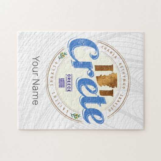 クレタアイランドギリシャレトロヴィンテージホリディ土産 ジグソーパズル (横)